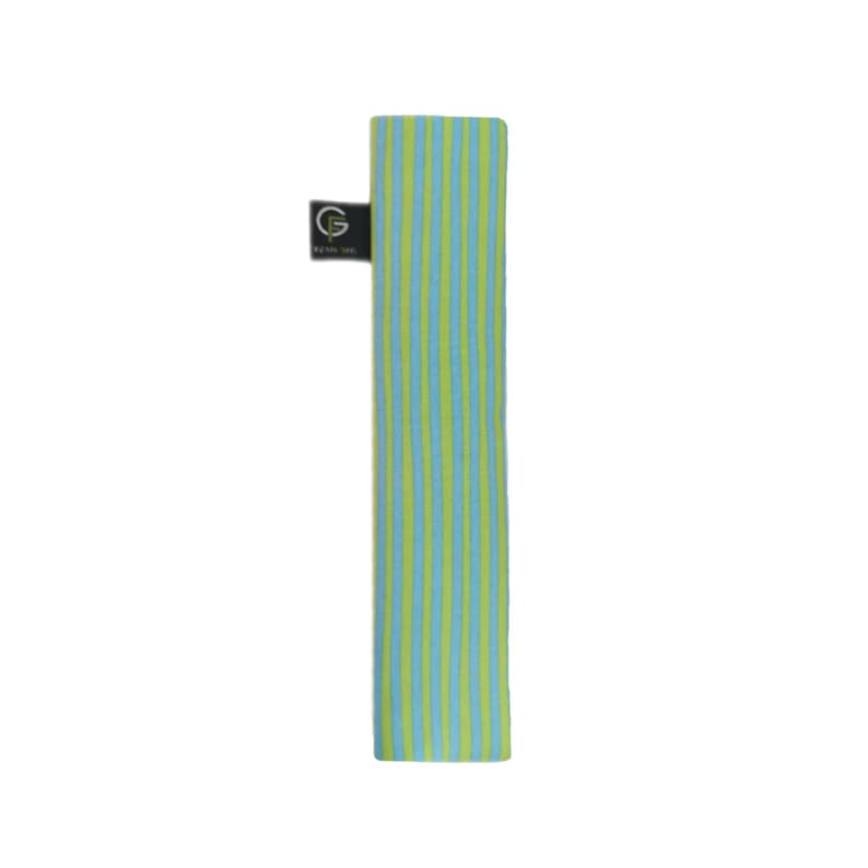 Protectores de cinturón de seguridad de algodón orgánico – Sostenibles y con certificación orgánica, protectores de cinturón de seguridad suaves, almohadillas para los hombros para evitar rozaduras – Fabricados en Alemania – Regalo para conductores Hellbl/Limette Strei