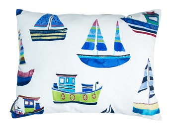 Funda de almohada con barcos - Boot Club