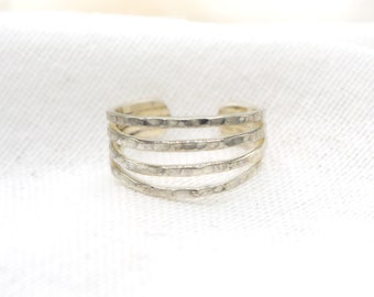Chuncky Sterling Silver Toe Ring - Fully Adjustable, Comfortable To Wear
