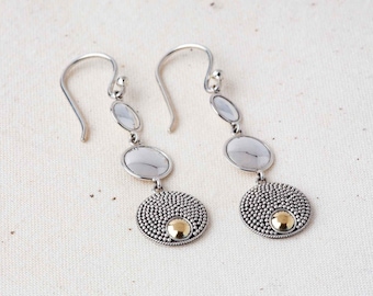 Mandalay - Mixed Metal Trio Drop Earrings