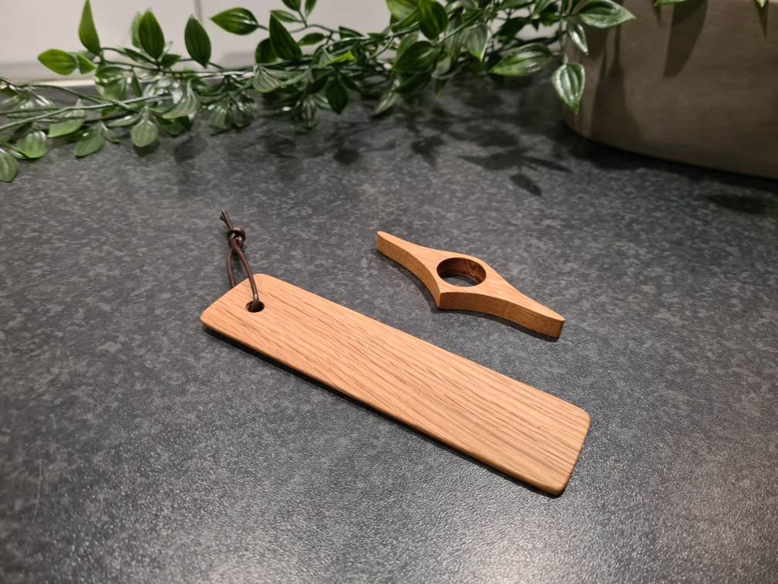Solid Hardwood Bookmark and Book Opener Set. Etsy
