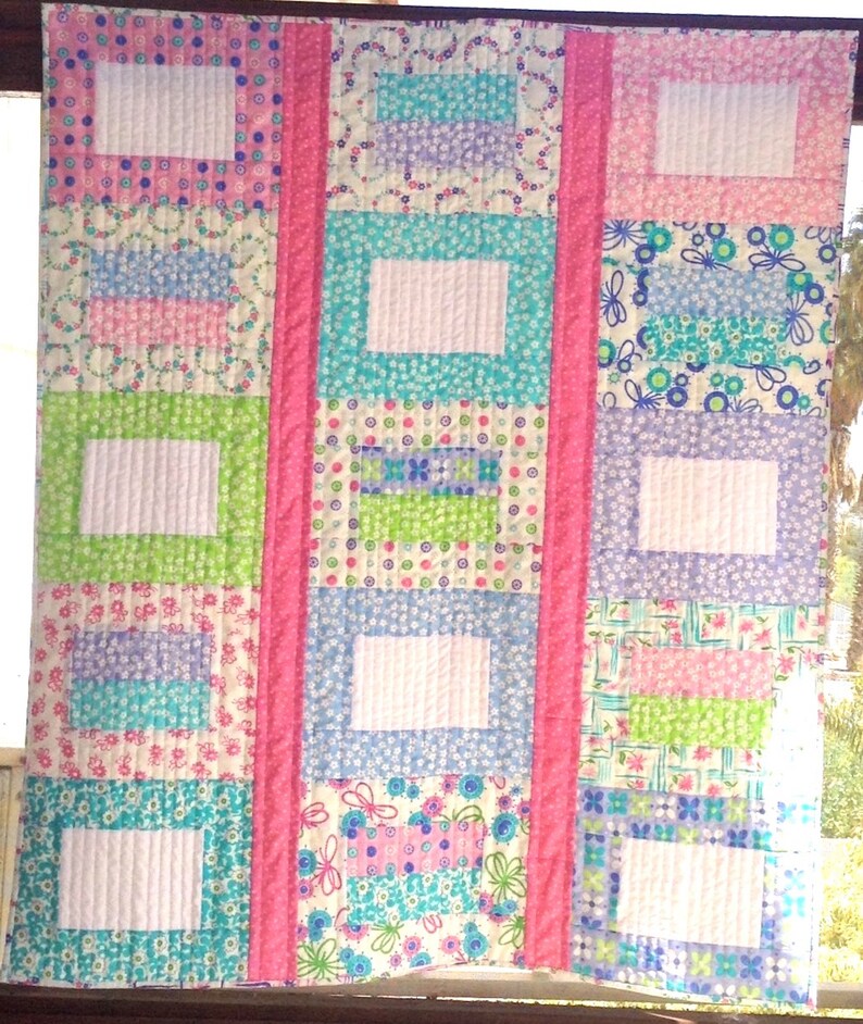 Pdf Baby Quilt Pattern... Easy Quilt Pattern...shabby Etsy