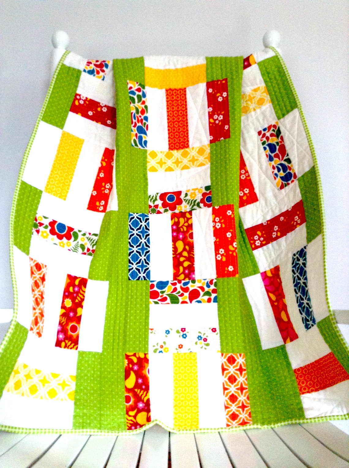 Pdf Baby Quilt Pattern..quick and Easy..jelly Roll/ Fat Quarters