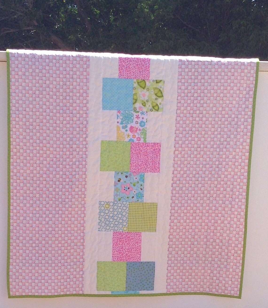 Pdf Baby Quilt Pattern...quick and Easy...hopscotch... Charm Etsy