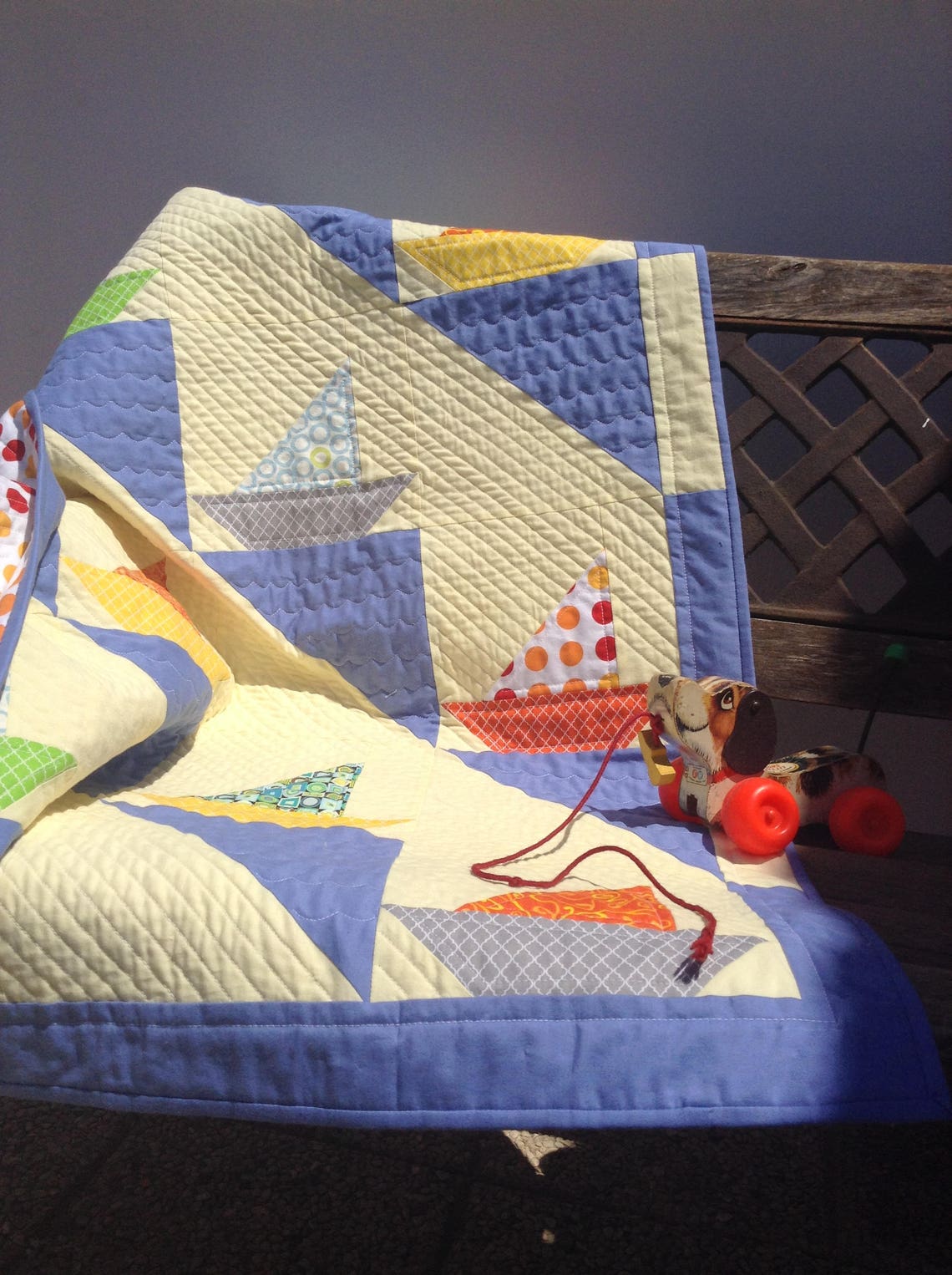 Pdf baby quilt pattern...sailboat quilt...quick and Etsy