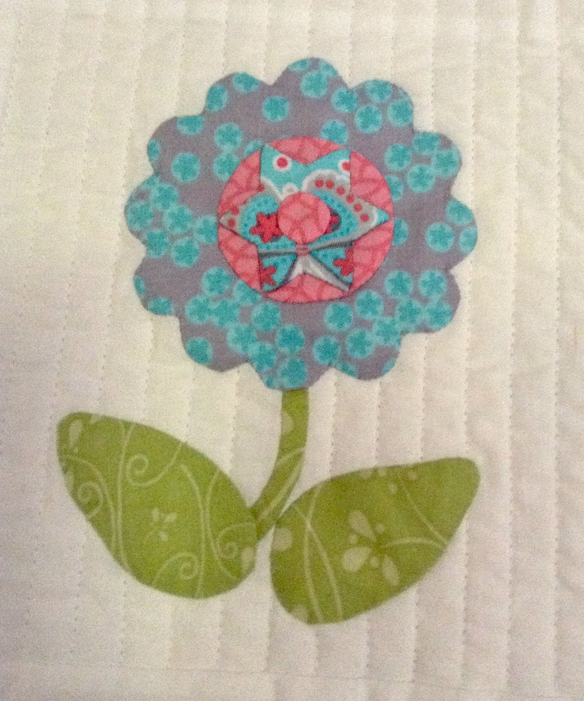 Pdf Applique Baby Quilt Pattern..pdf Applique Lap Quilt Pattern..flower
