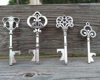 Bottle Opener Wedding Favors, Custom Bottle Opener Keys, Key Bottle Opener Wedding Favor, FREE Tags & Twine!