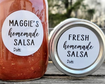 60 Homemade Salsa Labels 60 Homemade Salsa Labels