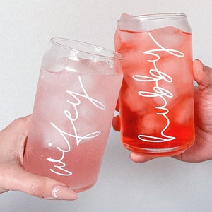 Hubby + Wifey Customized Wedding Glasses