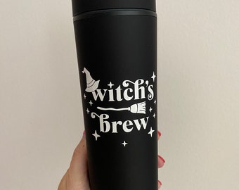 Witch's Brew Tumbler: Halloween Drinkware, 16 oz Insulated Cup