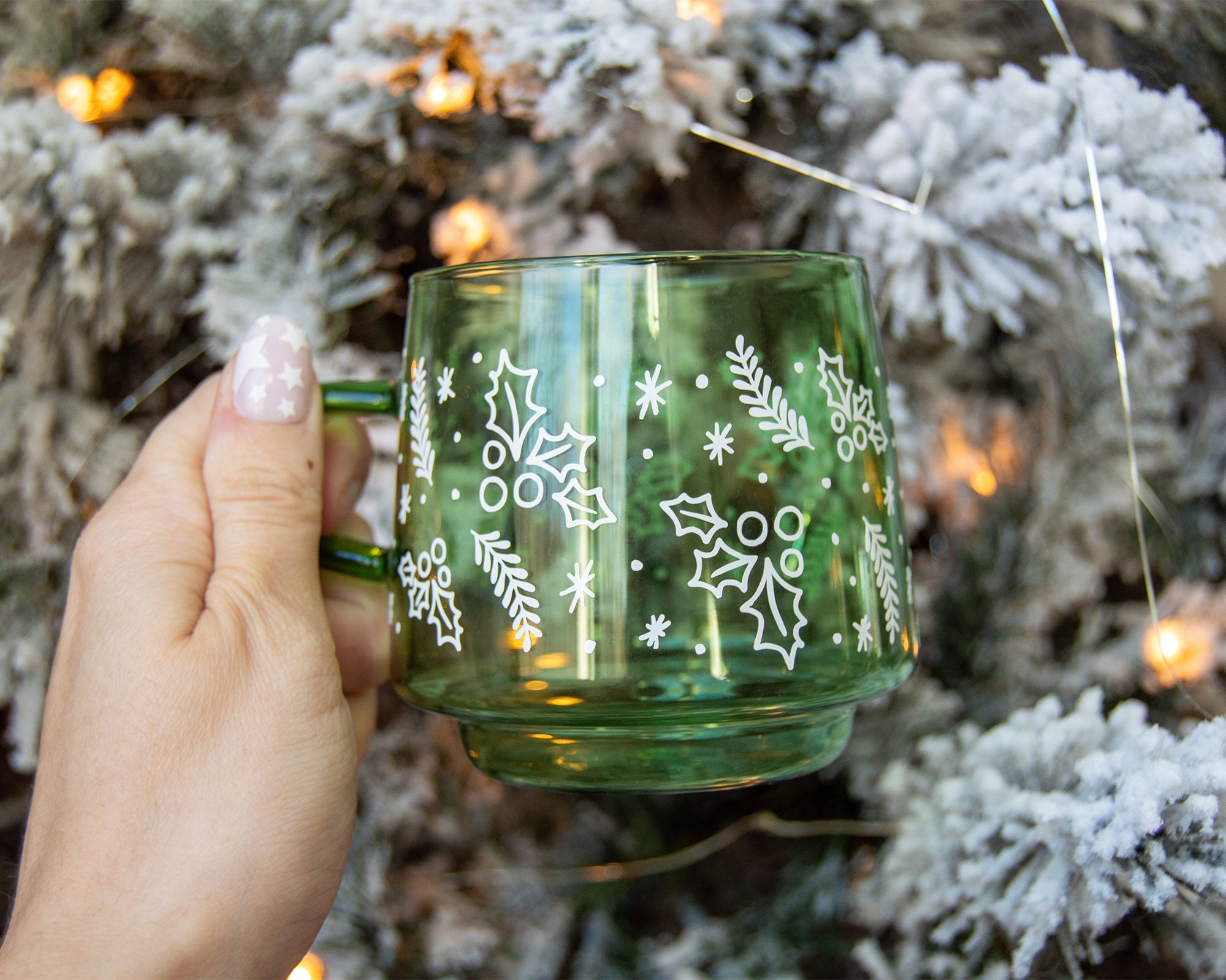 Holiday Clear Glass Mug– Talking Out Of Turn