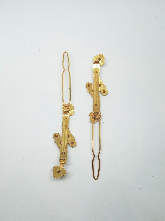 80s victorian edwardian bobby pins, NEVER USED go… - image 9