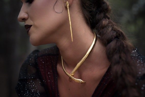 Vintage snake deals necklace