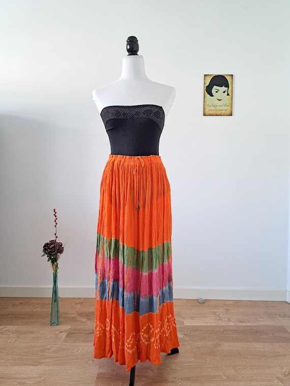 UNUSED Vintage bohemian maxi skirt, Indian bohemia