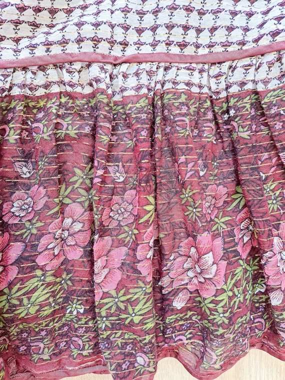 Cotton gauze bohemian skirt, indian boho skirt, f… - image 3