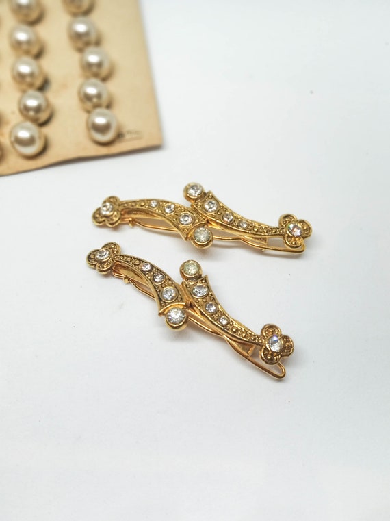 80s victorian edwardian bobby pins, NEVER USED go… - image 8
