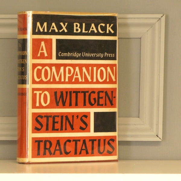 A Companion to Wittgenstein's Tractatus by Max Black