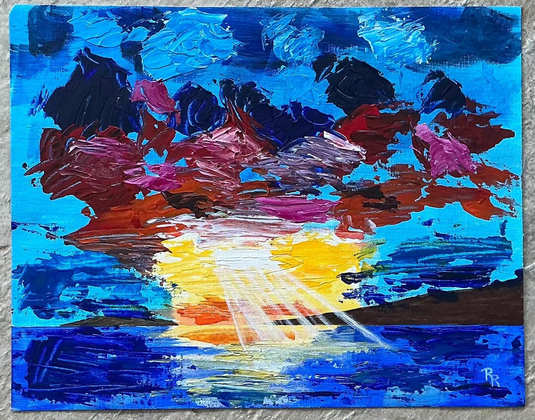 Hawaii Abstract, an Original Acrylic Painting - Etsy