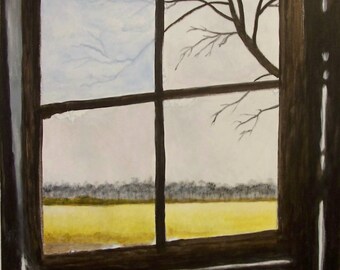 Farm Painting, Abandoned Building, Acrylic Painting, Farm Series, Diane Marie, Madislandartist, CrowsNestStudioMpls