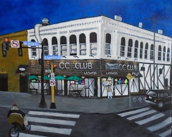 CC Club, Uptown Minneapolis, Lyndale Ave, Iconic, Historic, Bar, Tavern, Neighborhood, Corner, Diane Marie, Crows Nest Studio, Free shipping
