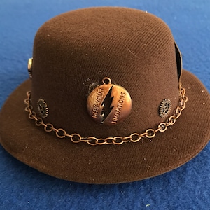 Steampunk Mini Fascinator Kostuum Hoed Koper Flash