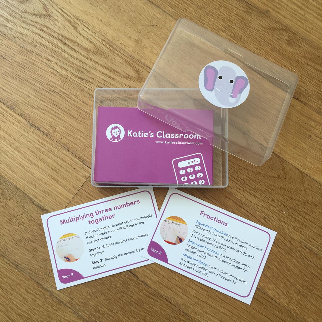 Year 5 Maths Cards - Etsy
