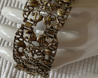 Gold Vermeil Bracelet Renaissance Revival European Cast(Sale Price)
