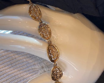 Gold Vermeil Bracelet Lacy Look (Sale Price)