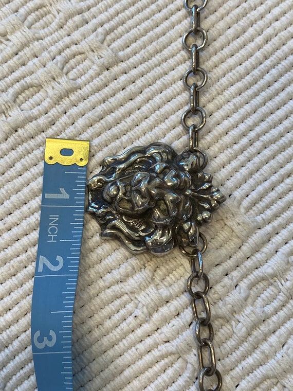 Sterling Lion Necklace Antique Artisan Made (Sale… - image 10