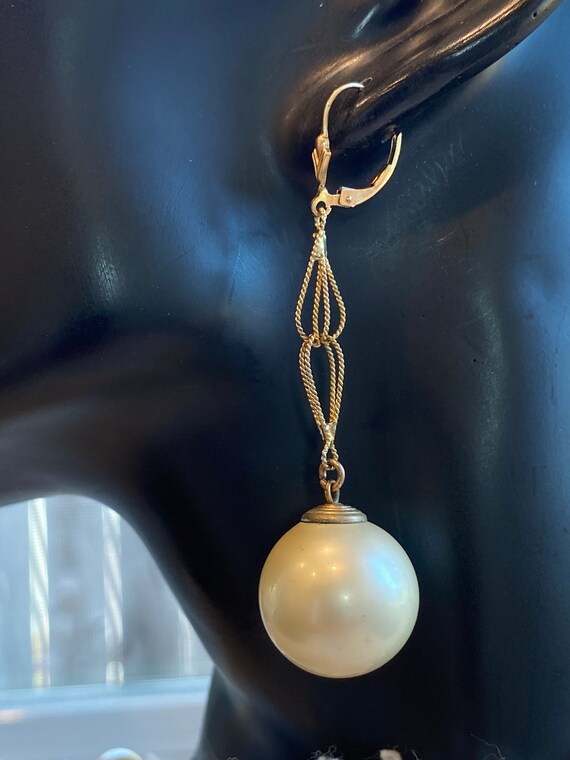 Pearl Earrings Dangle Antique Lovely (Sale Price) - image 7