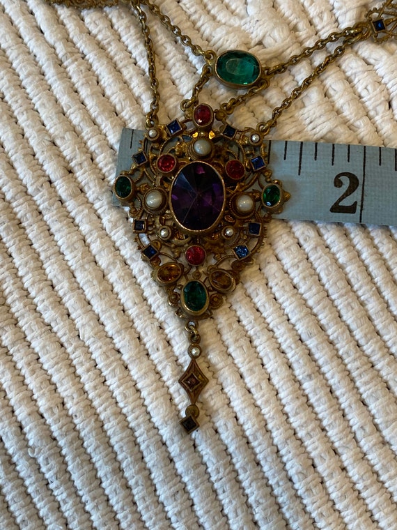 Austro-Hungarian Necklace Signed Antique - image 8