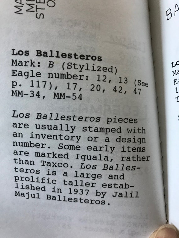 Sterling Taxco Earrings Signed Los Ballesteros (S… - image 10