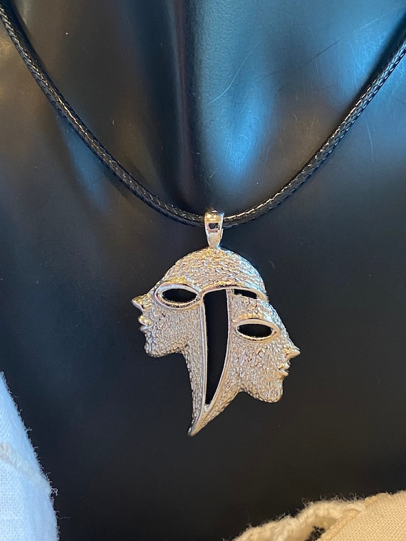 Sterling Gemini Pendant Mid Century