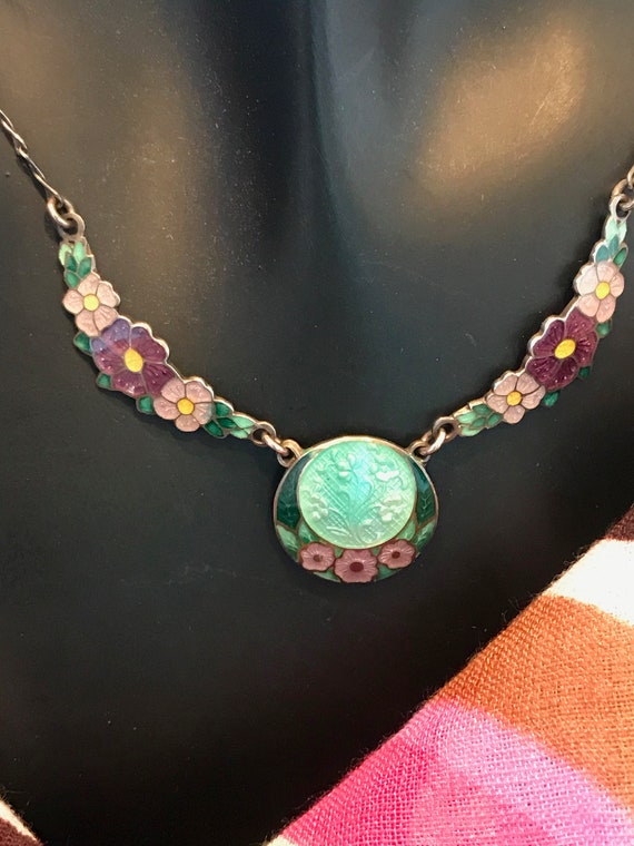 Sterling and Enamel Necklace (Sale Price)