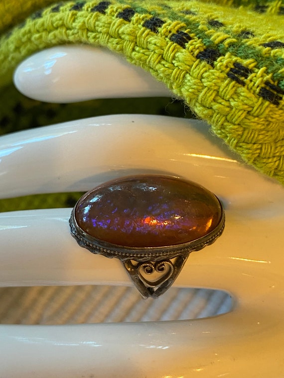 Dragon's Breath Ring Sterling Antique