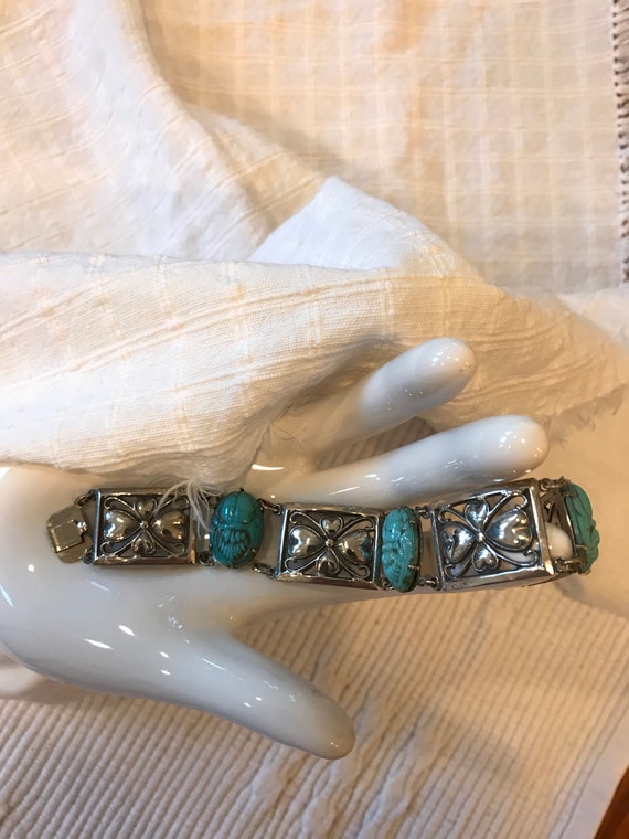 Egyptian Revival Bracelet Scarab - image 2