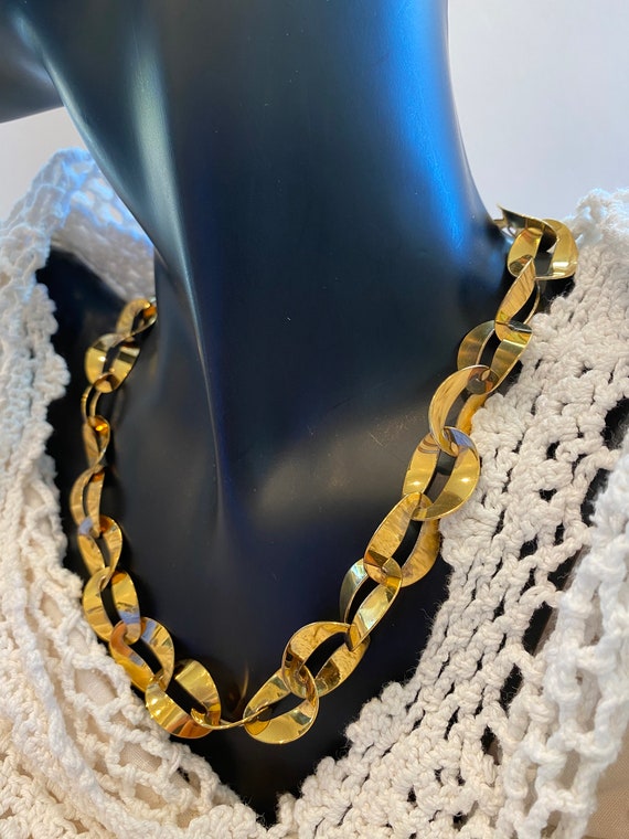 Gold Vermeil Necklace Large Link(Sale Price ) - image 3