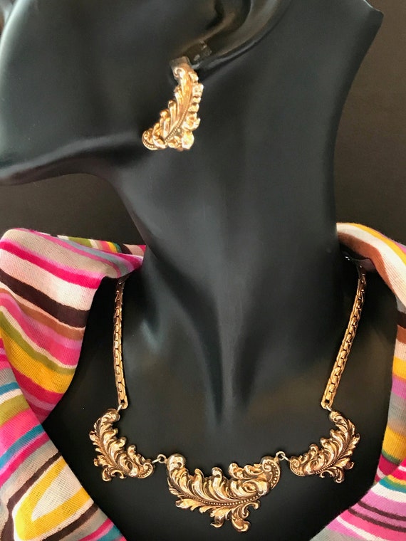 Joseph of Hollywood Look Gold Filled Necklace/Earr
