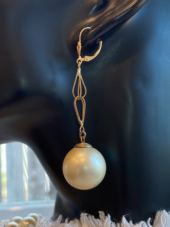 Pearl Earrings Dangle Antique Lovely (Sale Price) - image 5