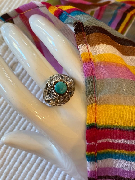 Sterling Ring Turquoise Handmade Native American