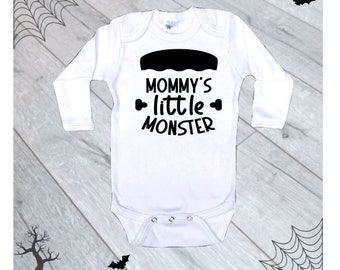 Mommy's Little Monster, Cute Fall Onesie, Halloween Onesie, Kids Halloween, Halloween Baby Bodysuit, Kids Halloween, Cute Halloween Onesie