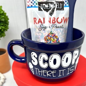 Scoop There It Is Ice Cream Bowl/Gift/Ice Cream Bowl/Dessert Bowl/Ice Cream Sundae Bowls/Gift for him/Gift for her/Gift for kids/Ice Cream