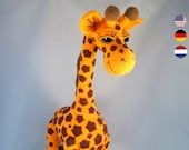 Crochet pattern Giraffe April crochet amigurumi giraffe, English, Dutch and German, zoo animal, giraffe toy,