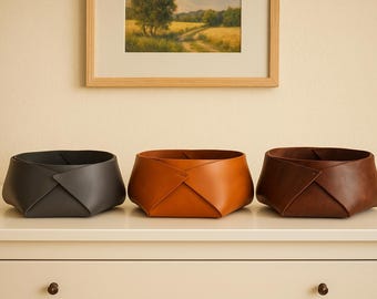 Leather Storage Basket, Home Improvement, Teacher Gifts, Desk Organization, Fall Style Decor, Gift For Host,Storage Organization,Valet Box