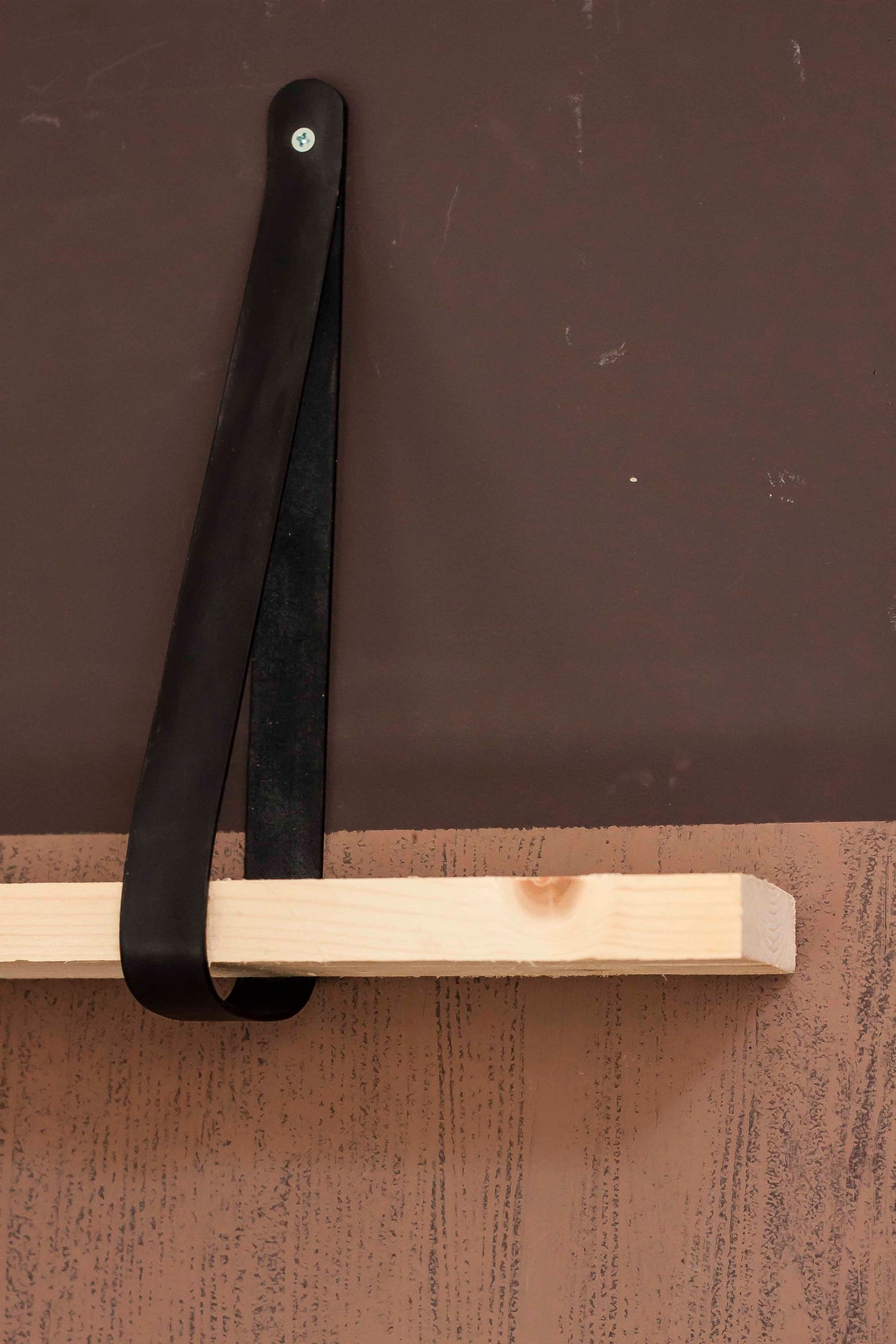 Leather Strap Shelf Leather Shelf Brackets DIY Wall Etsy