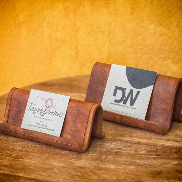 Business Card Holder for Desk for Women Etsy