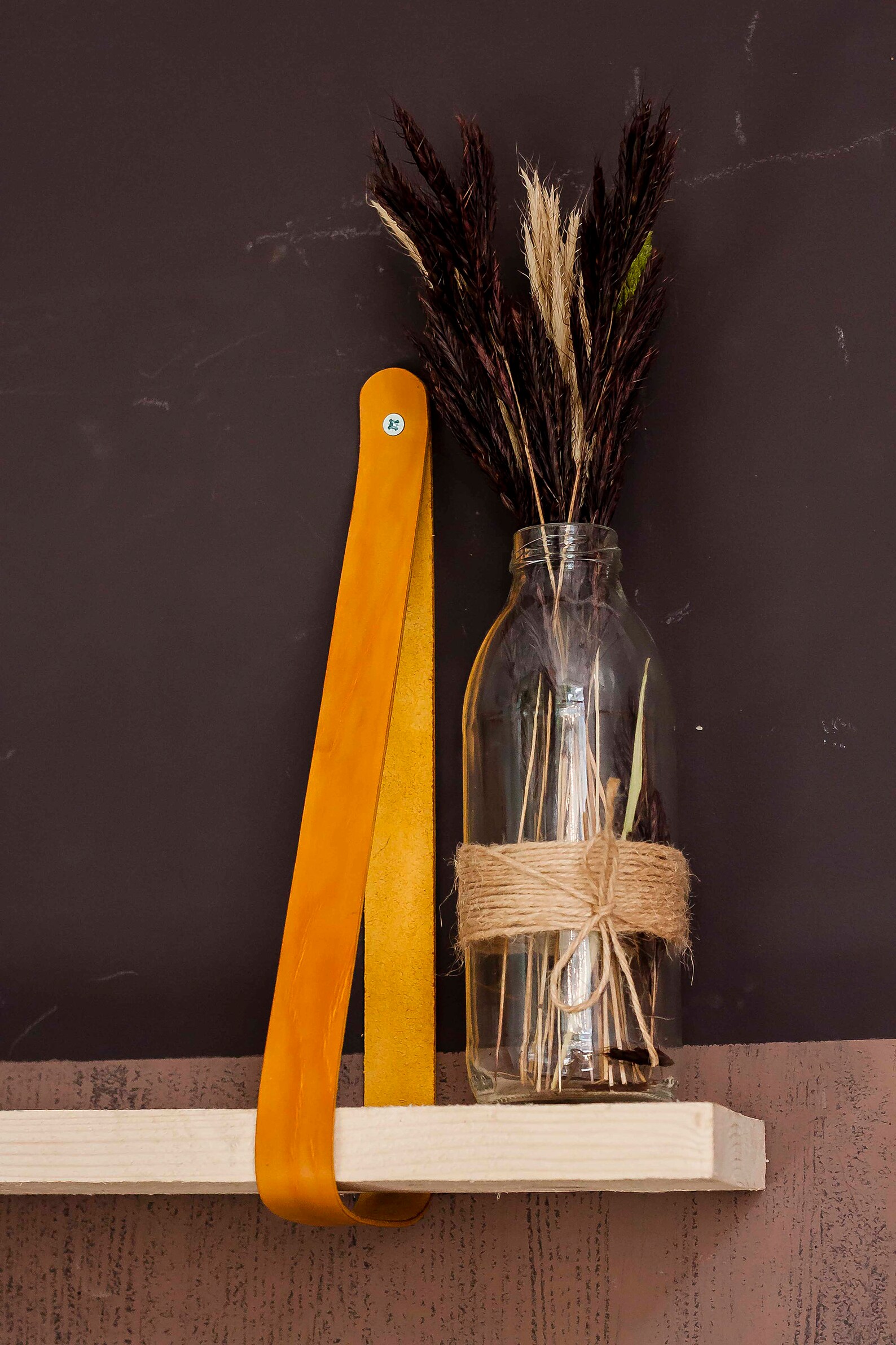 Leather Strap Shelf Leather Shelf Brackets DIY Wall Etsy