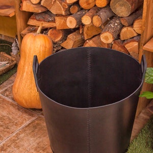 Log Basket For Fireplace, Ash Bucket, Firewood Basket, Outdoor and Garden, Gift For Host, Fire Pit Basket, Firewood Carrier, Log Wood Holder