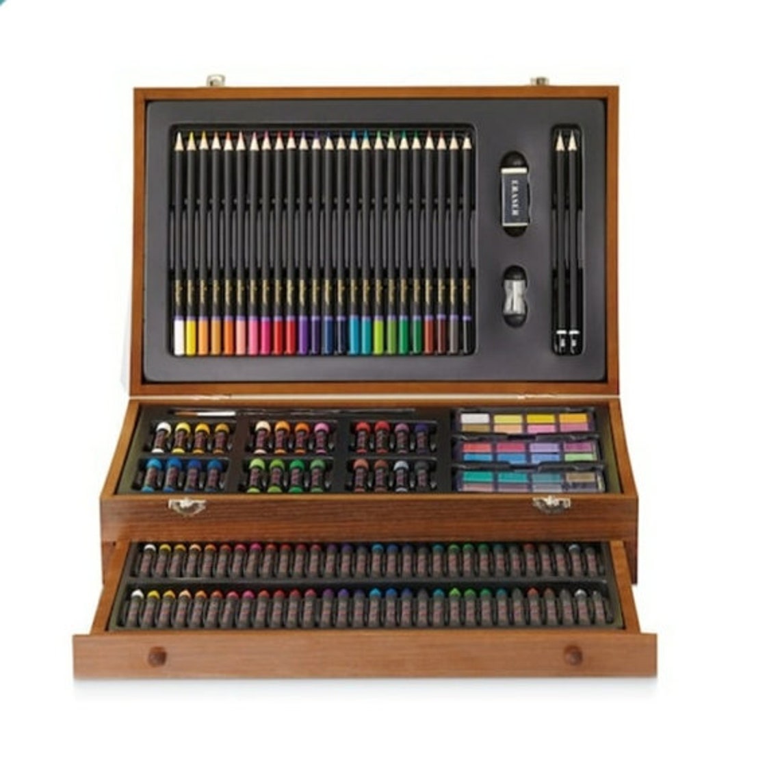 Art Set in Wooden Box Etsy