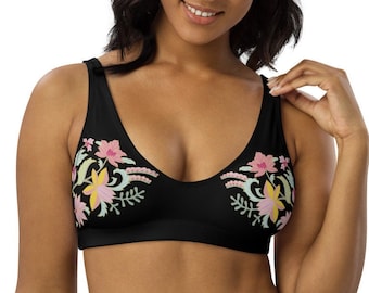 Bikini Top, One Piece, Mix & Match, Plus Size, Beachwear, Best Seller, Bikini, Floral, Printed bikini, Summer Bikini, Adjustable Top, Trendy
